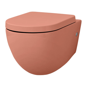 ARTCERAM Унитаз подвесной Goclean® (безободковый) ArtCeram File 2.0 с сиденьем Soft Close orange cameo (FLV004 13; 00 + FLA002 13) фото 1 Aquada.com.ua