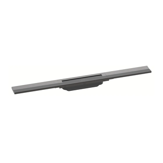 Трап для душа 70 см Hansgrohe RainDrain Flex, матовый чёрный хром (56043340) фото 1 Aquada.com.ua