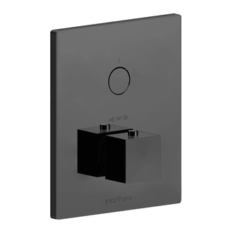 Термостат для душа Paffoni Compact Box (цвет - чёрный матовый) (CPT513NO)