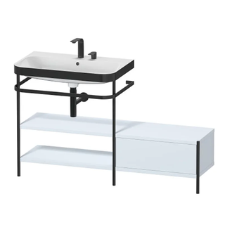 Раковина c-bonded с напольной металлической консолью Duravit Happy D.2 Plus 140 х 49 см (HP4752E9797) фото 1 Aquada.com.ua