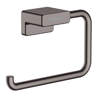 Бумагодержатель без крышки Hansgrohe AddStoris (цвет - матовый чёрный хром) (41771340) фото 1 Aquada.com.ua