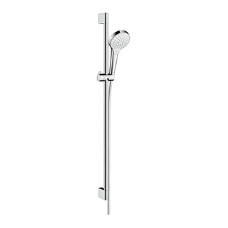 Душевой гарнитур Hansgrohe Croma Select S Vario со штангой 90 см (цвет - хром/белый) (26572400) фото 1 Aquada.com.ua
