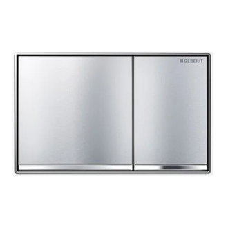 GEBERIT Sigma60 Смывная клавиша, двойной смыв, хром шлифованный (115.640.GH.1) фото 1 Aquada.com.ua