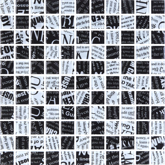 КОТТО КЕРАМІКА Мозаїка скляна GMP 0425014 С2 print 12/print 45 300x300 (кубик 2,5х2,5) Кераміка Лео УКРАЇНА