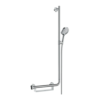 Душевой гарнитур Hansgrohe Raindance Select S 120 3jet EcoSmart 9 л/мин со штангой 110 см (цвет - хром) (26327000) фото 1 Aquada.com.ua