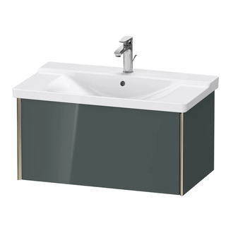 Тумба подвесная под раковину Duravit XViu 81 x 46,9 см, доломитово-серый глянцевый лак (XV40160B138) фото 1 Aquada.com.ua