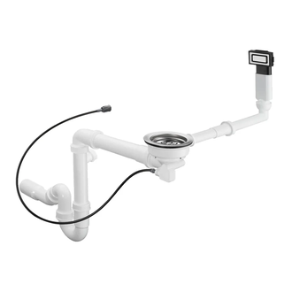 Сифон для кухонної мийки hansgrohe D14-12, нержавіюча сталь 43941800