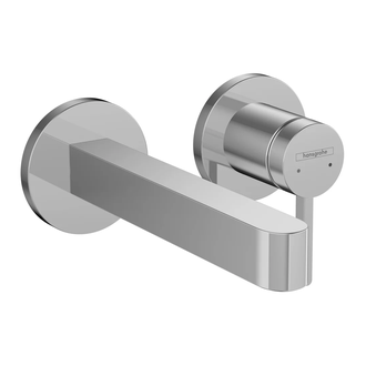 Смеситель для раковины настенный Hansgrohe Finoris (цвет - хром), излив 165 мм (76051000) фото 1 Aquada.com.ua