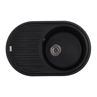 Мийка кухонна Zerix ZS-7750R-14 Чорний металік (ZX4562)