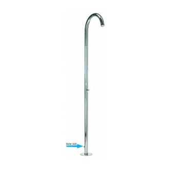 Вулична душова стійка Bossini AISI 316 Pool, нержавіюча сталь (L00822000030008)