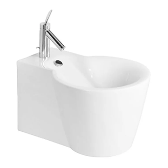 Биде подвесное Duravit Starck1 57.5х41 см, цвет белый (0274150000) фото 1 Aquada.com.ua