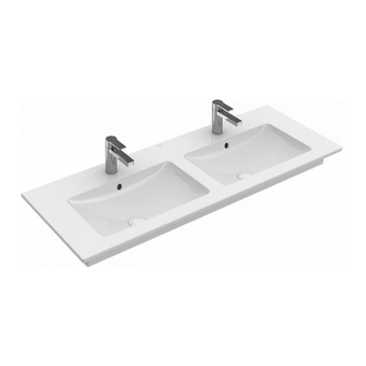 VILLEROY & BOCH Раковина двойная Villeroy-Boch Venticello 130х50 см (4111DL01) фото 1 Aquada.com.ua