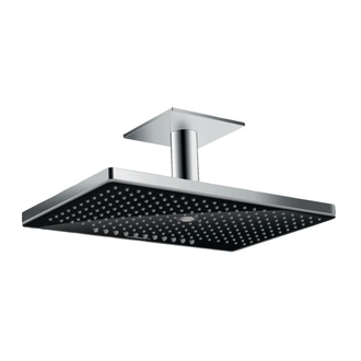 Верхній душ Hansgrohe Rainmaker Select 460 3jet з стельовим кріпленням, хром / чорний (24006600)