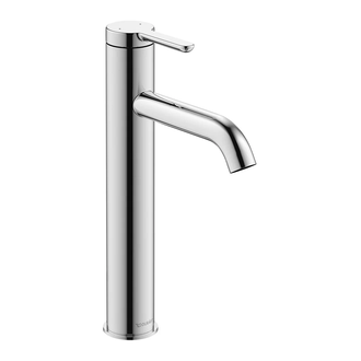 Смеситель для раковины высокий Duravit C.1 (цвет - хром), без донного клапана, излив 136 мм (C11030002010) фото 1 Aquada.com.ua
