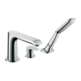 Смеситель на борт ванны Hansgrohe Metris (цвет - хром) (31190000) фото 1 Aquada.com.ua