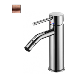 Змішувач для біде Paffoni Light без донного клапана, Brushed Copper (LIG131RMSP)