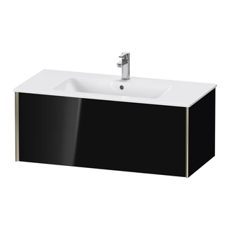 Тумба подвесная под раковину Duravit XViu 101 x 48 см, чёрный глянцевый (XV40270B140) фото 1 Aquada.com.ua