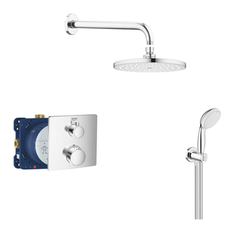 Душевая система скрытого монтажа с термостатом Grohe Grohtherm (цвет - хром) (3472900A) фото 1 Aquada.com.ua