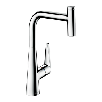 HANSGROHE Смеситель для кухни 300, однорычажный, с выдвижной изливом Talis Select S (72821000) фото 1 Aquada.com.ua