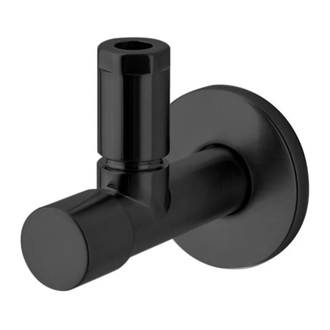 Вентиль угловой Paffoni Light (цвет - чёрный матовый) (ZACC204NO) фото 1 Aquada.com.ua