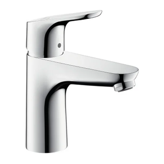 Смеситель для раковины, однорычажный Hansgrohe Focus (цвет - хром), с донным клапаном (31621000) фото 1 Aquada.com.ua
