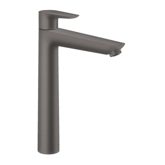 Смеситель для раковины высокий Hansgrohe Talis E (цвет - шлифованный чёрный хром), с донным клапаном (71716340) фото 1 Aquada.com.ua