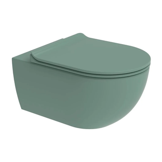 Унітаз підвісний з кришкою Flaminia APP 54x36xh27 cм із системою Gosilent, MENTA (AP118SMENTA/APCW10MENTA) (AP118SMENTA_APCW10MENTA)