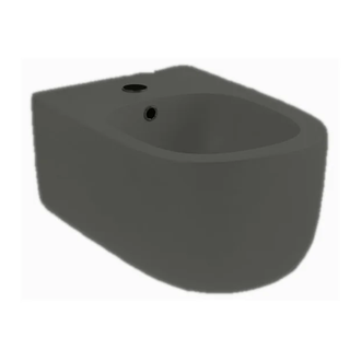 Nic-Design Біде підвісне Nic Design Ovvio 37,4х53х28,5 см, Argilla матовий (004434052)