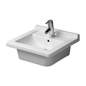 Встраиваемая раковина Duravit Starck 3 480 х 465 мм (0303480000) фото 1 Aquada.com.ua