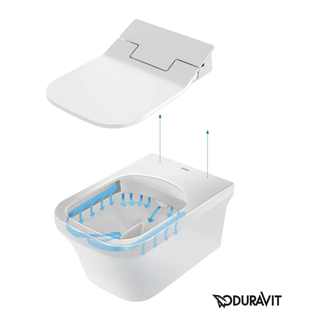 Унитаз подвесной Duravit P3 Comforts (SensoWash) с покрытием HygieneGlaze (2561592000) фото 1 Aquada.com.ua