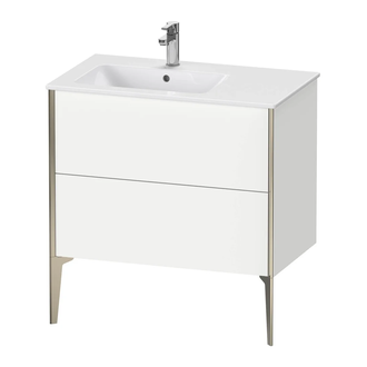 Тумба напольная под раковину, чаша слева Duravit XViu 81 x 48 см, белый матовый (XV44860B118) фото 1 Aquada.com.ua