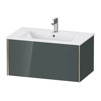 Тумба подвесная под раковину Duravit XViu 81 x 48 см, доломитово-серый глянцевый лак (XV40260B138) фото 1 Aquada.com.ua