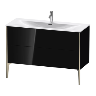 Тумба напольная под раковину Duravit XViu 121 x 48 см, чёрный глянцевый (XV43040B140) фото 1 Aquada.com.ua