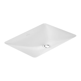 VILLEROY & BOCH Умывальник под столешницу Villeroy&Boch Loop&Friends, цвет ярко-белый (616320R1) фото 1 Aquada.com.ua