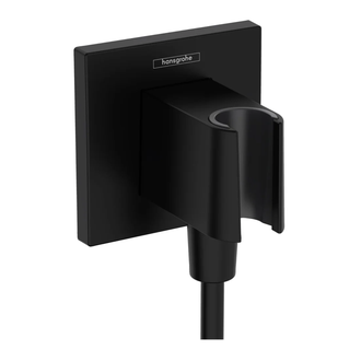 Шлангове приєднання Hansgrohe FixFit Porter E з тримачем, Matt Black (26889670)