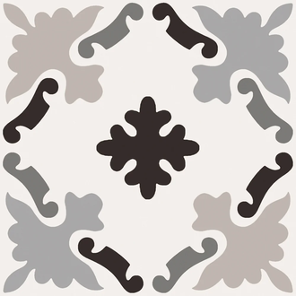 Плитка керамогранітна CSAPBW0320 Patchwork B&W 03 200x200x10 Sant'agostino