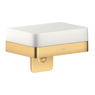 Мыльница Axor Universal Accessories, матовая латунь/стекло матовое (42819950) фото 1 Aquada.com.ua