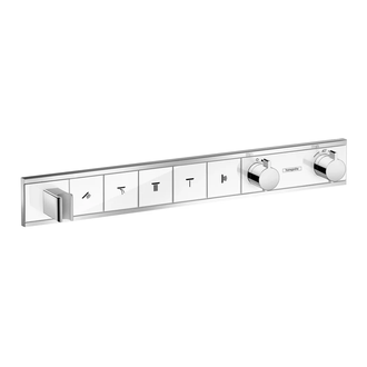 Термостат, скрытого монтажа, на 5 потребителей Hansgrohe RainSelect (цвет - хром/белый) (15358400) фото 1 Aquada.com.ua