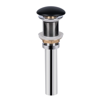 Донный клапан для раковины Qtap PU03 70х70х227.5 Matt black (QT066PU03MB)