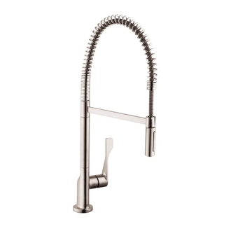 Змішувач для кухні Axor Citterio 230 Semi-Pro, Stainless Steel (39840800)