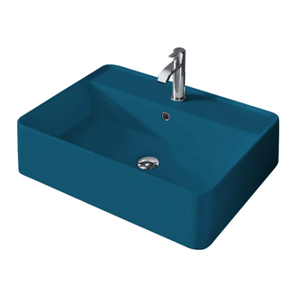 Nic-Design Умивальник на стільницю Nic Design Semplice 60х45х16 см з отвором під змішувач, Denim глянець C/F (001384076 CF)