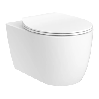 Унитаз подвесной безободковый Devit Acqua с сиденьем Soft Close, белый матовый (3020155W) фото 1 Aquada.com.ua
