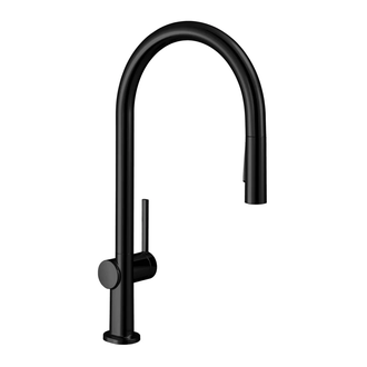 Смеситель для кухни Hansgrohe Talis M54 210 (цвет - чёрный матовый), с вытяжным душем (72801670) фото 1 Aquada.com.ua