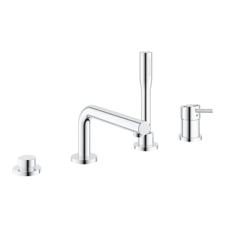 Смеситель на борт ванны Grohe Concetto (цвет - хром), с душевым гарнитуром (19576002) фото 1 Aquada.com.ua