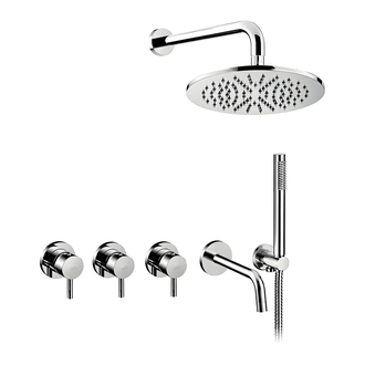 Paffoni Shower душевая система, хром (KITLIG011CR225)
