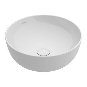 Раковина накладная на столешницу Villeroy & Boch Artis Ø 43 см, white alpin ceramic plus (417943R1) фото 1 Aquada.com.ua