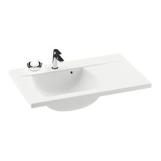 Раковина подвесная Ravak Classic 800х490х207 мм (левый вариант) (XJDL1180000) фото 1 Aquada.com.ua