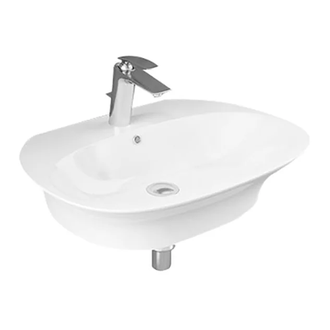 Раковина подвесная Rak Ceramics Sensation 55 х 46 см, белый глянец (SENWB5501AWHA)