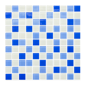 КОТТО КЕРАМІКА Мозаїка GM 4040 C3 cobalt m/cobalt w/white 30x30 Кераміка Лео , Україна (GM 425040)