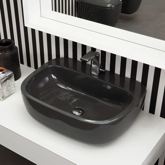 Раковина подвесная Flaminia Mono 54 х 40 х h18,5 см Black (MN54L Black)